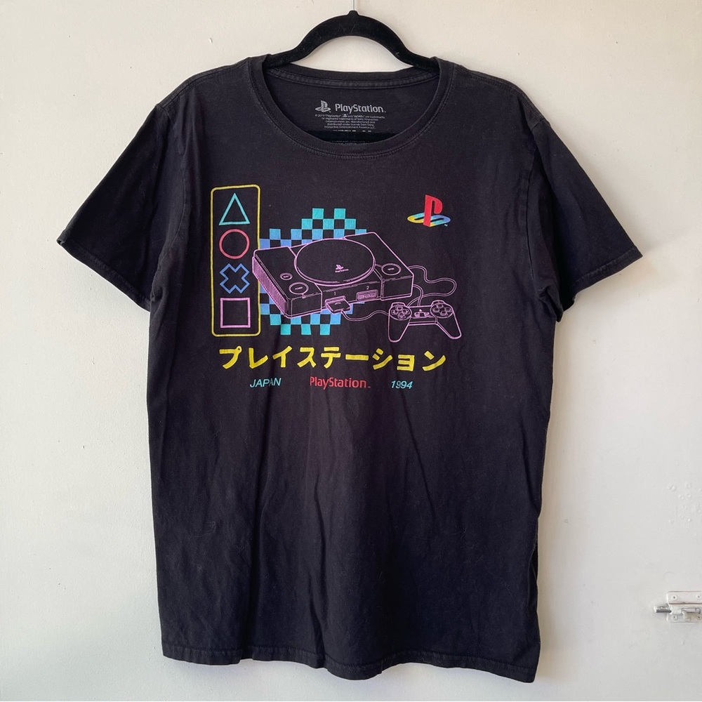 Sony PlayStation Black Graphic T-Shirt